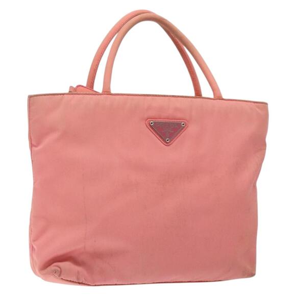 PRADA Hand Bag Nylon Pink - Picture 1 of 9